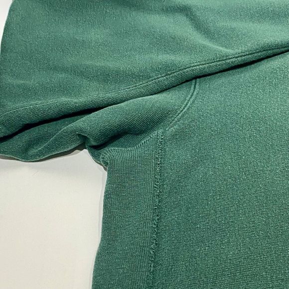 Vintage Champion Reverse Weave Sweatshirt Green 90s Spell Out Logo Men’s XL USA - Picture 6 of 14